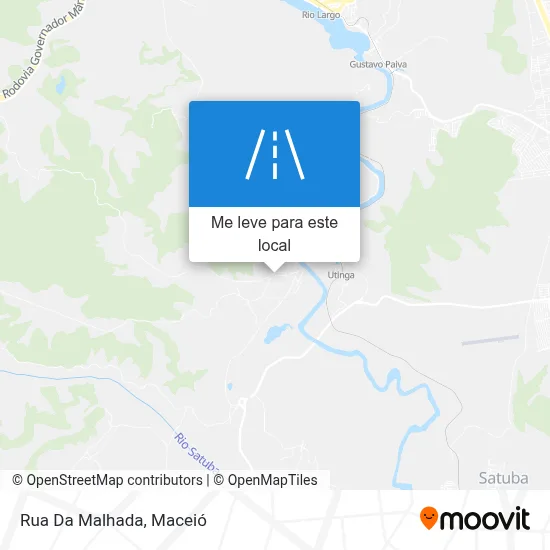 Rua Da Malhada mapa