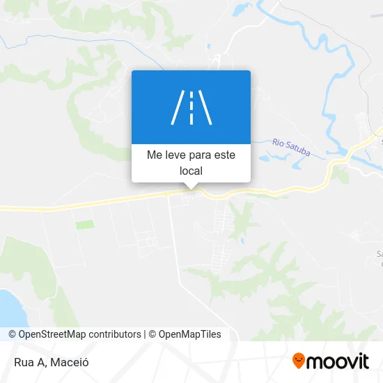 Rua A mapa