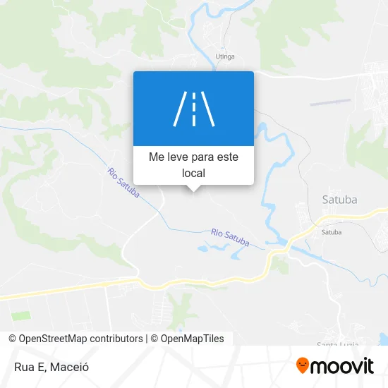 Rua E mapa