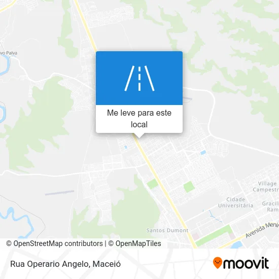 Rua Operario Angelo mapa