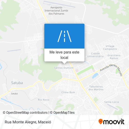 Rua Monte Alegre mapa