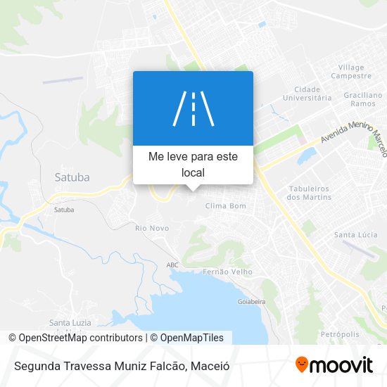 Segunda Travessa Muniz Falcão mapa