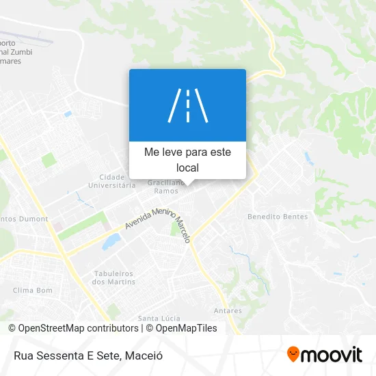 Rua Sessenta E Sete mapa