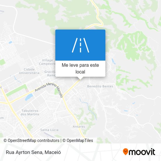 Rua Ayrton Sena mapa