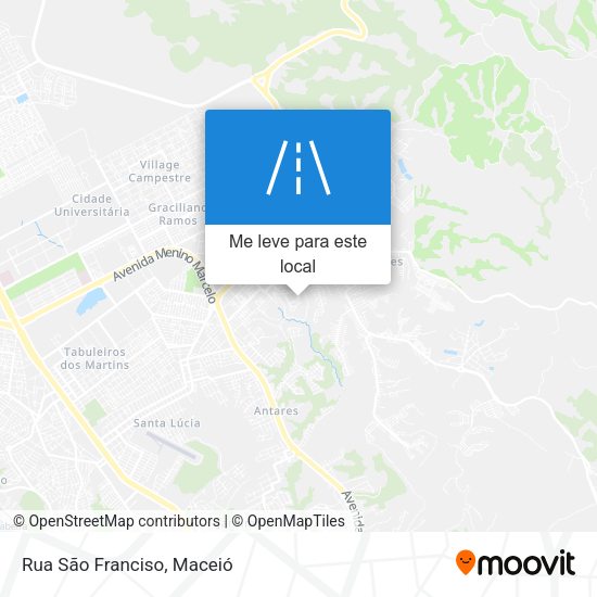 Rua São Franciso mapa