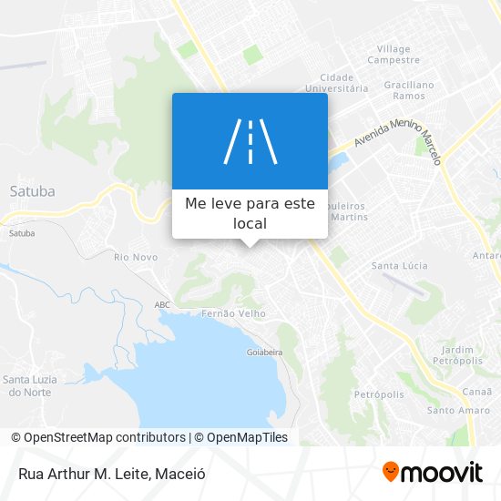 Rua Arthur M. Leite mapa