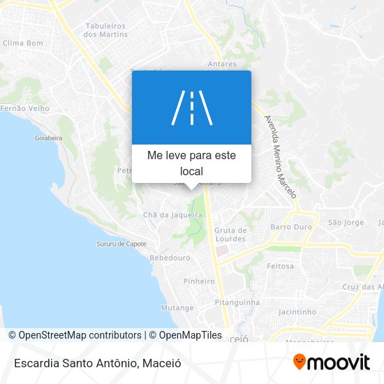 Escardia Santo Antônio mapa