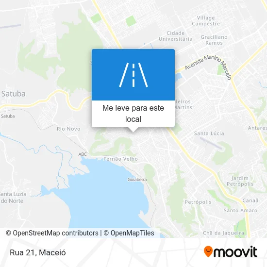 Rua 21 mapa