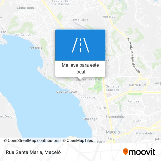 Rua Santa Maria mapa