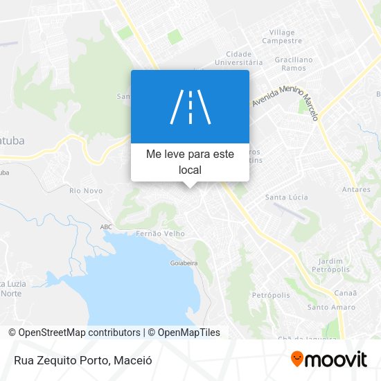 Rua Zequito Porto mapa