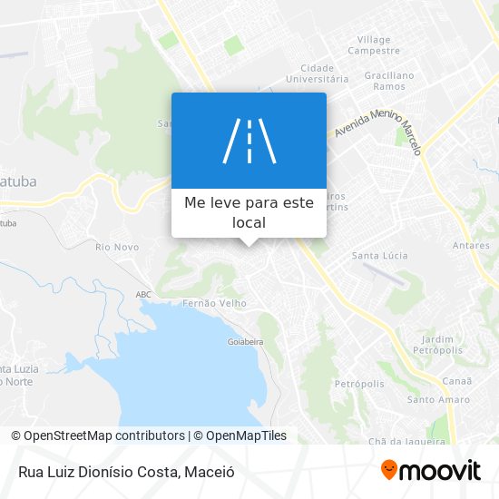 Rua Luiz Dionísio Costa mapa