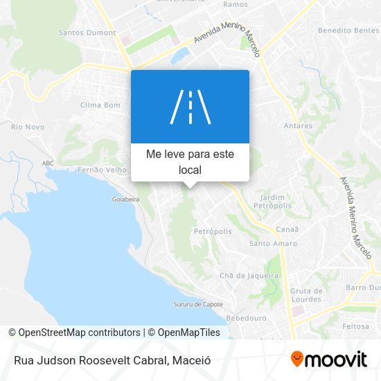 Rua Judson Roosevelt Cabral mapa