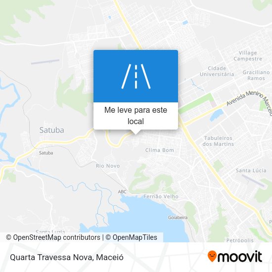 Quarta Travessa Nova mapa