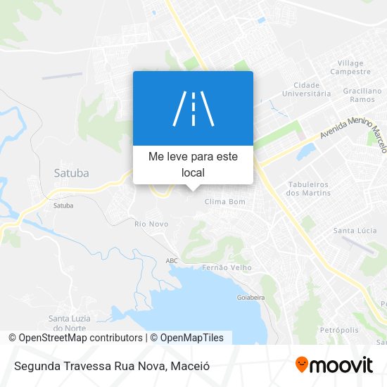 Segunda Travessa Rua Nova mapa