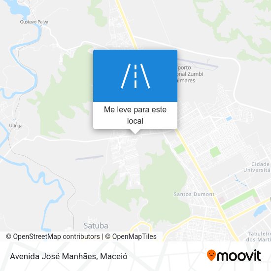Avenida José Manhães mapa
