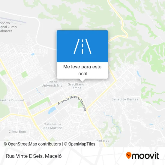 Rua Vinte E Seis mapa