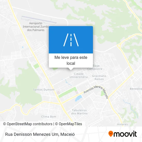Rua Denisson Menezes Um mapa