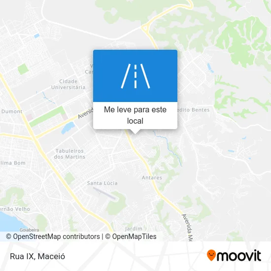 Rua IX mapa