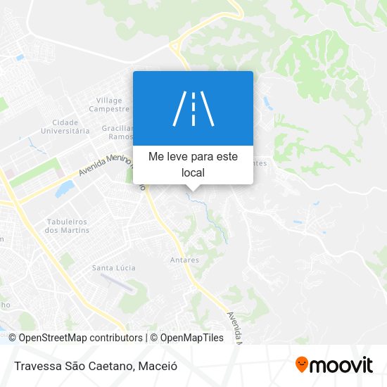 Travessa São Caetano mapa