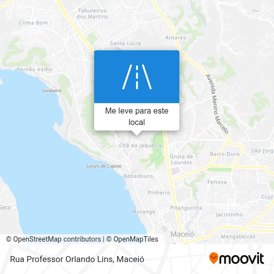 Rua Professor Orlando Lins mapa