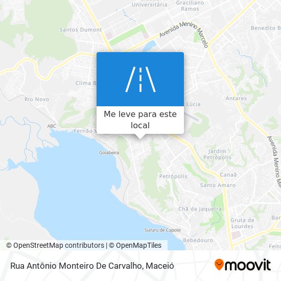 Rua Antônio Monteiro De Carvalho mapa