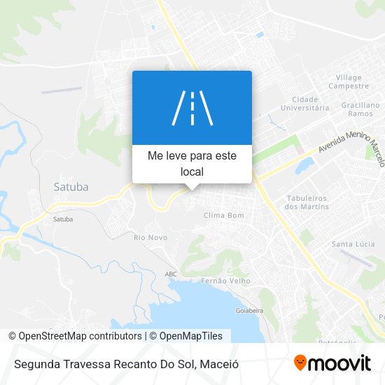 Segunda Travessa Recanto Do Sol mapa