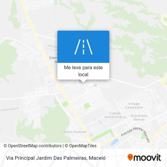 Via Principal Jardim Das Palmeiras mapa