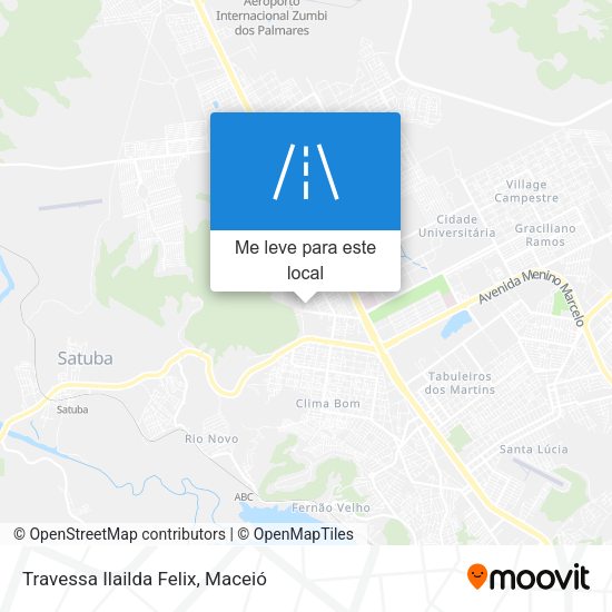 Travessa Ilailda Felix mapa