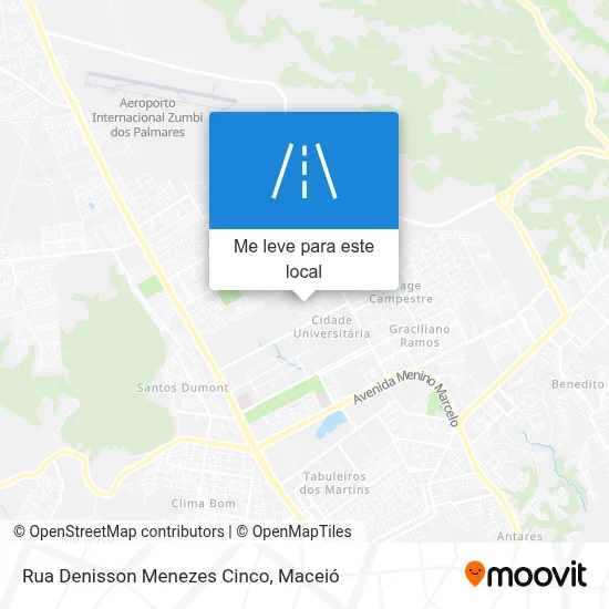 Rua Denisson Menezes Cinco mapa