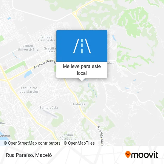Rua Paraíso mapa