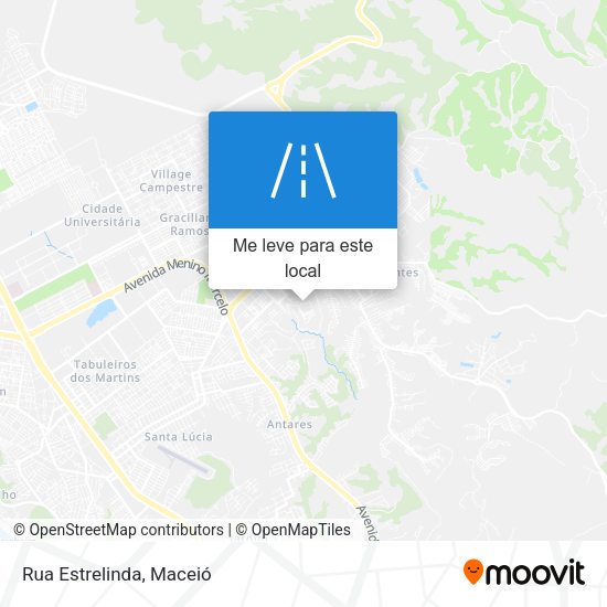Rua Estrelinda mapa