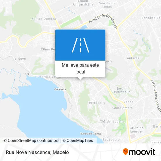 Rua Nova Nascenca mapa