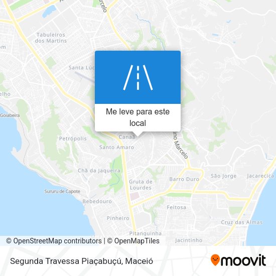 Segunda Travessa Piaçabuçú mapa
