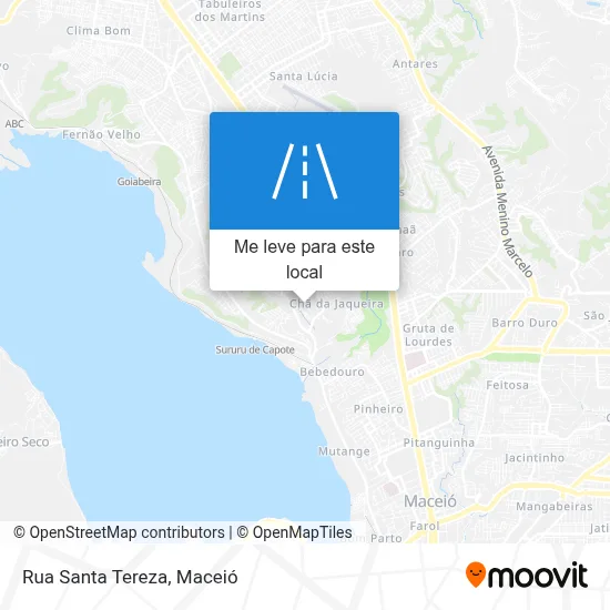 Rua Santa Tereza mapa