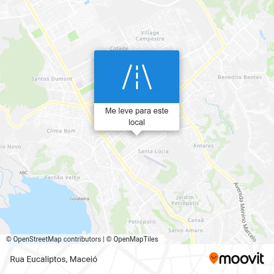 Rua Eucaliptos mapa