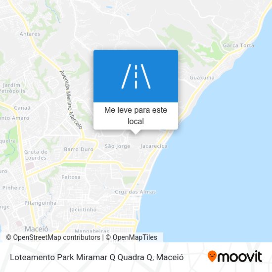 Loteamento Park Miramar Q Quadra Q mapa