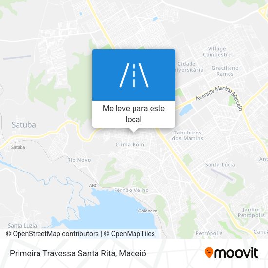 Primeira Travessa Santa Rita mapa