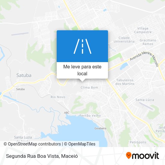 Segunda Rua Boa Vista mapa