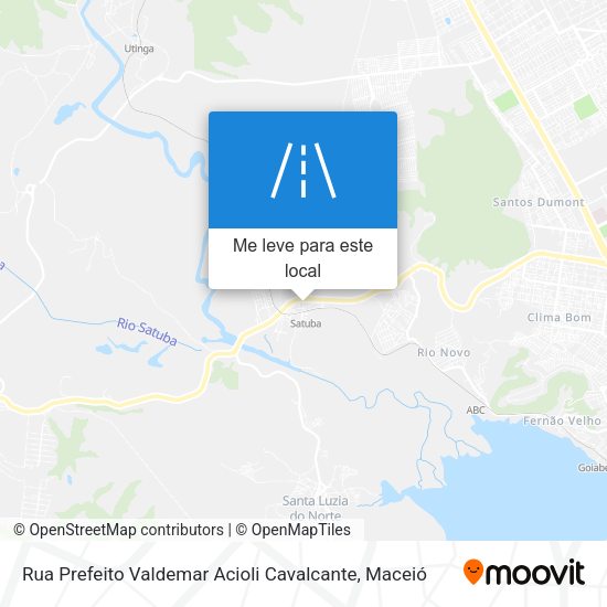 Rua Prefeito Valdemar Acioli Cavalcante mapa