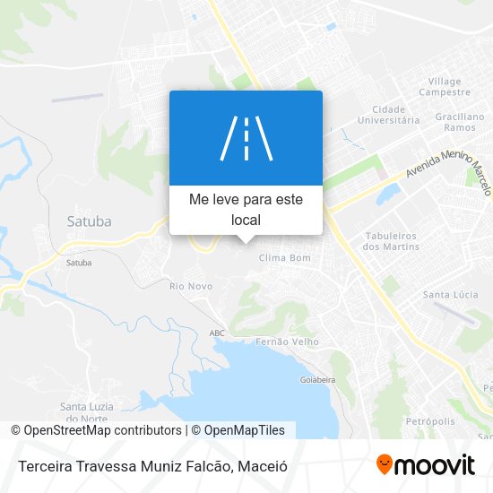 Terceira Travessa Muniz Falcão mapa