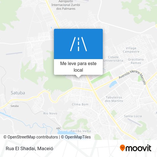Rua El Shadai mapa