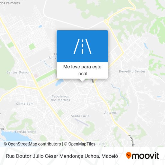 Rua Doutor Júlio César Mendonça Uchoa mapa