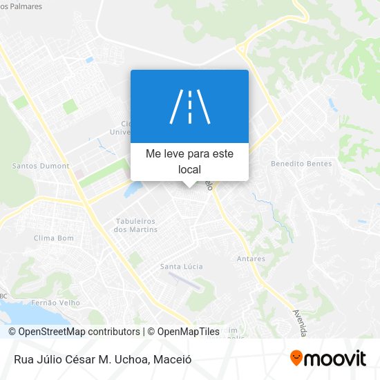 Rua Júlio César M. Uchoa mapa