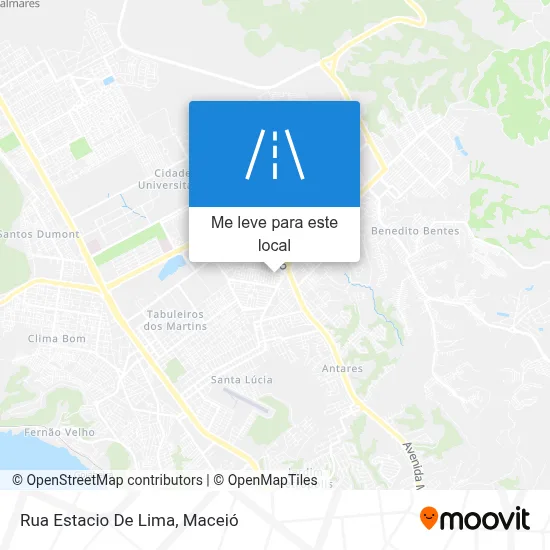 Rua Estacio De Lima mapa