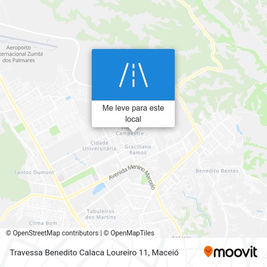 Travessa Benedito Calaca Loureiro 11 mapa