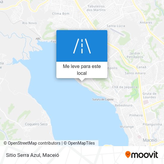 Sitio Serra Azul mapa