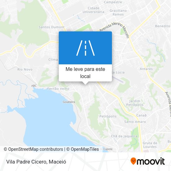 Vila Padre Cicero mapa