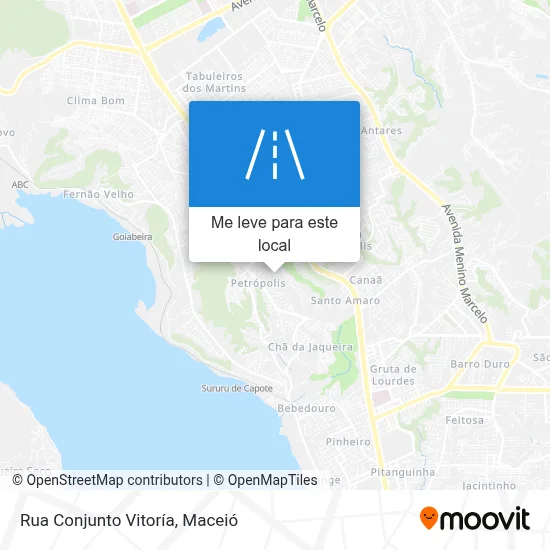 Rua Conjunto Vitoría mapa