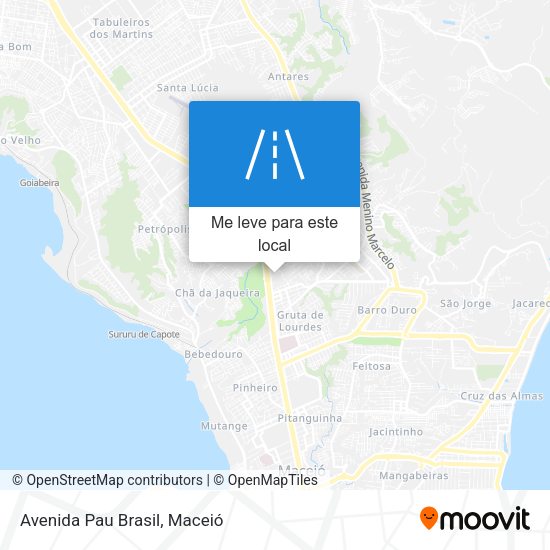 Avenida Pau Brasil mapa