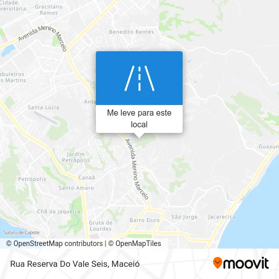 Rua Reserva Do Vale Seis mapa